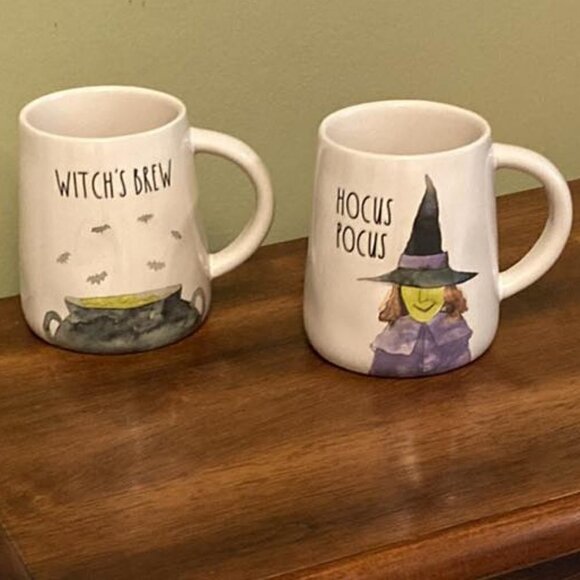 Rae Dunn "WITCH"S BREW and HOCUS POCUS Mugs - Picture 1 of 5